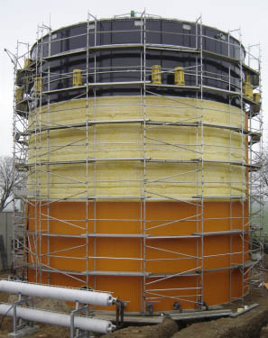 Corrugated Aluminum cladding sheet for Digester Tank insulation